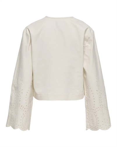 Only - ONLElsa Crochet Jakke - Cloud Dancer 